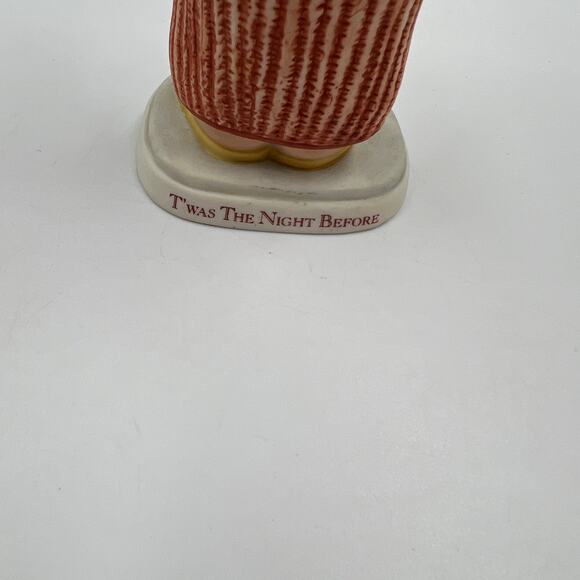 Vintage Jolly Santa By Schmid Ceramic Figurine 1985 B Shackman Christmas Decor - Picture 7 of 7